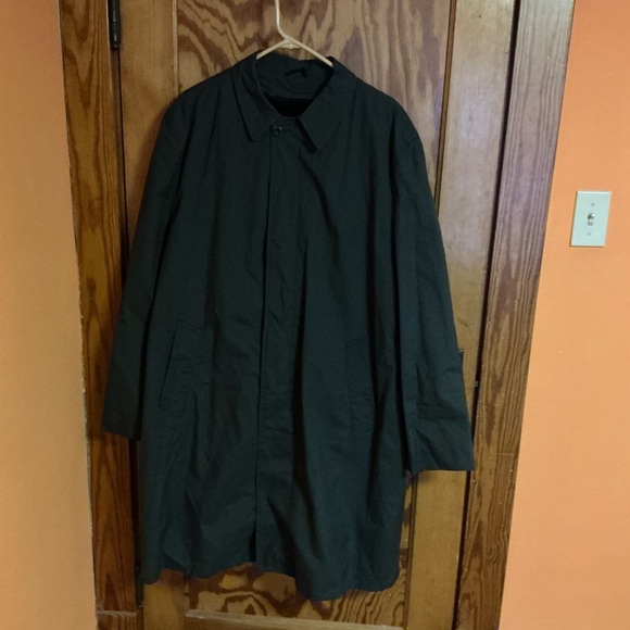 Vintage 1960s–70s Menswear All Weather Long Coat Single Breasted - Picture 7 of 12